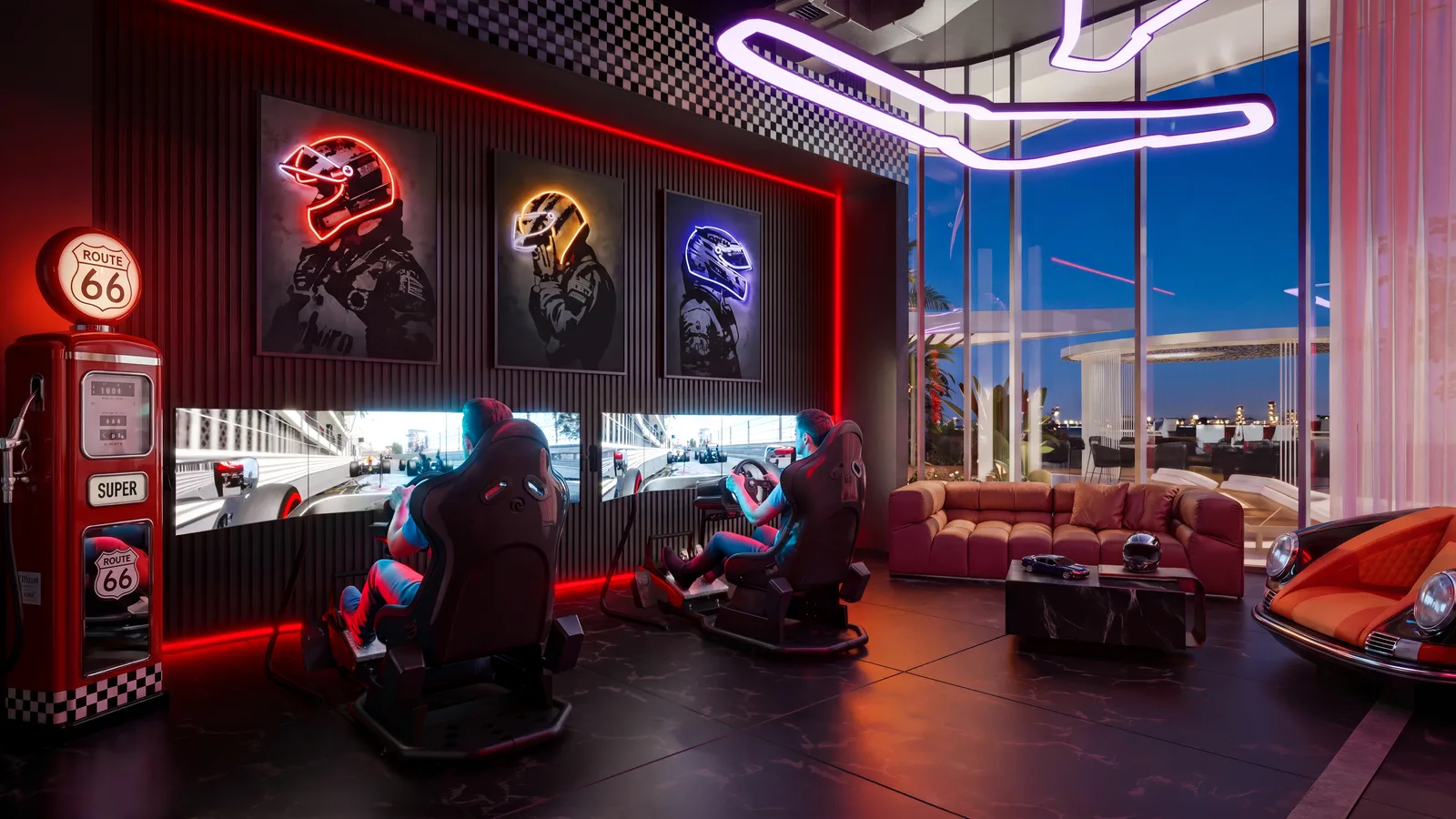 Racing Simulator Lounge